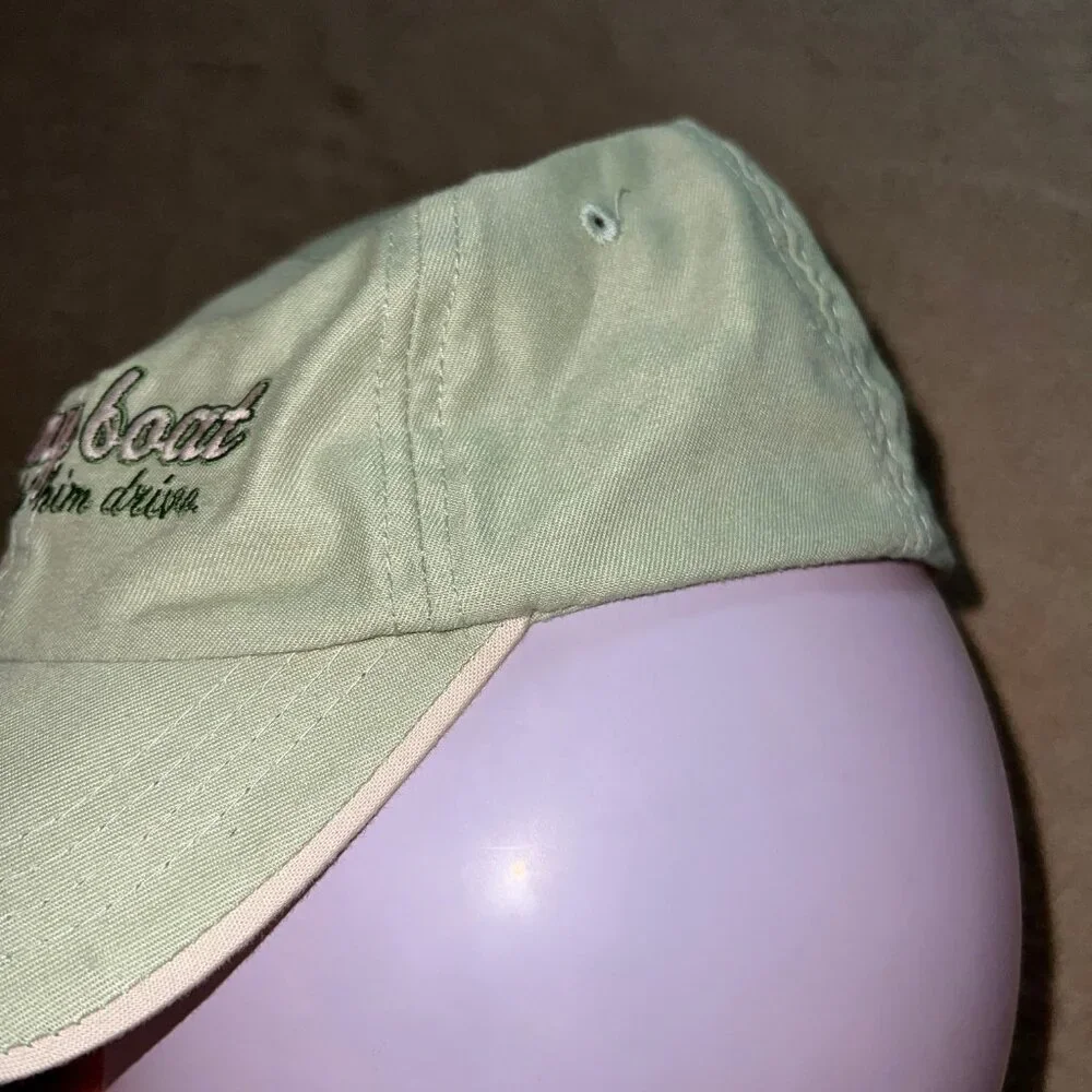 It's My Boat I Just‎ Let Him Drive Mint Green Women Strapback Baseball Cap Hat